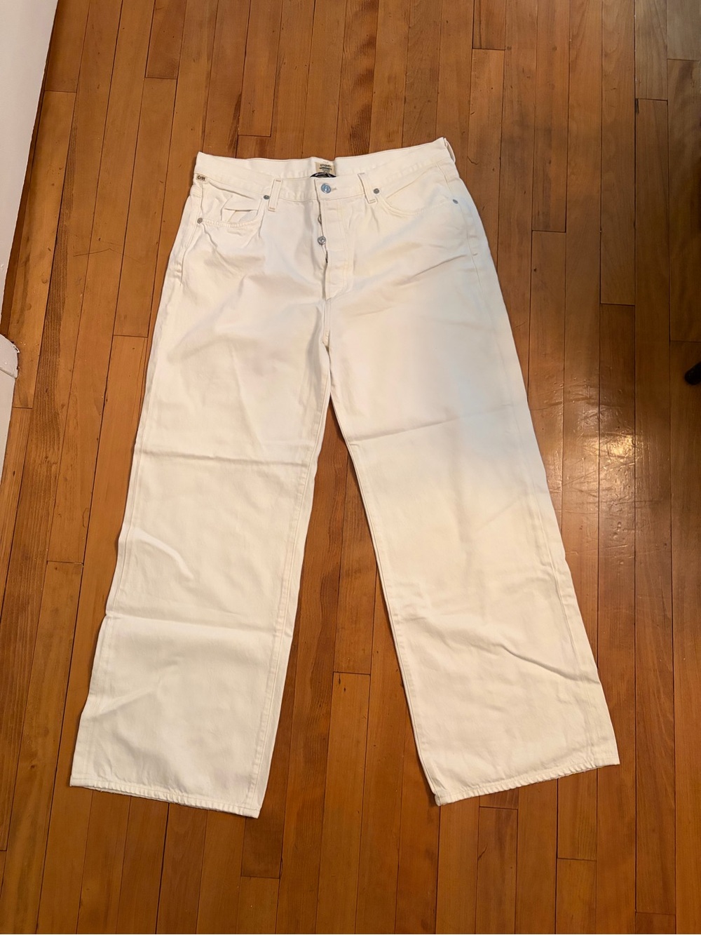 Citizens Of Humanity Wide-Leg Jeans in White